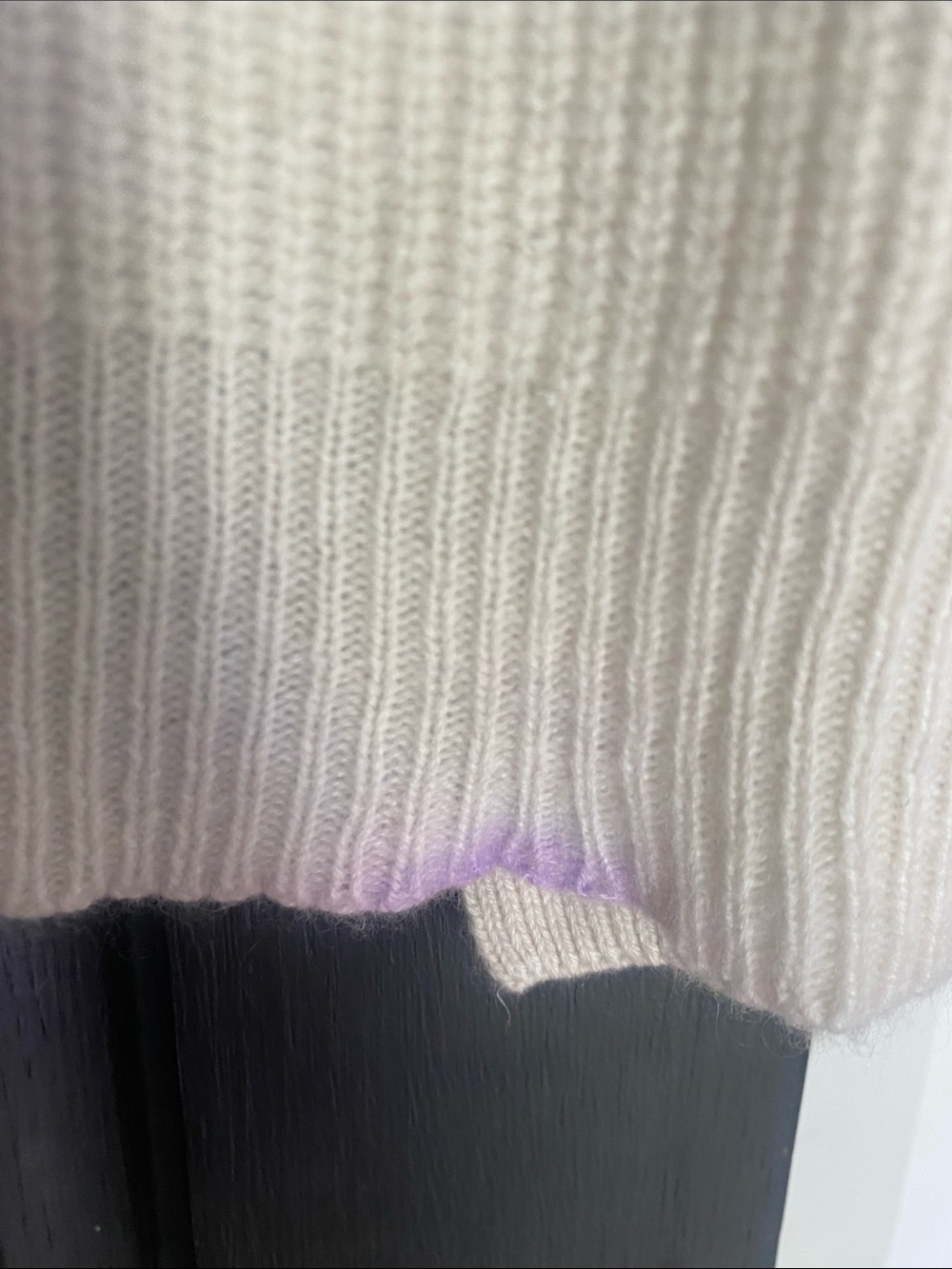 Jenni Kayne Cream Ribbed Button-Front Cardigan - Picture 3 of 3